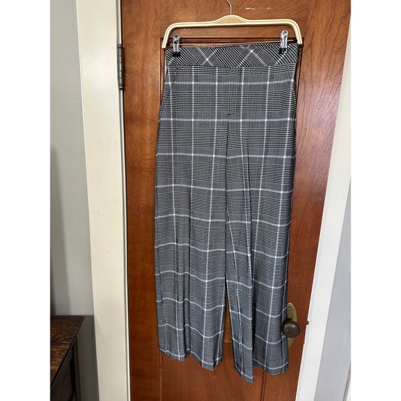 SPANX Pants - SPANX Gray Plaid Wide Leg Pants